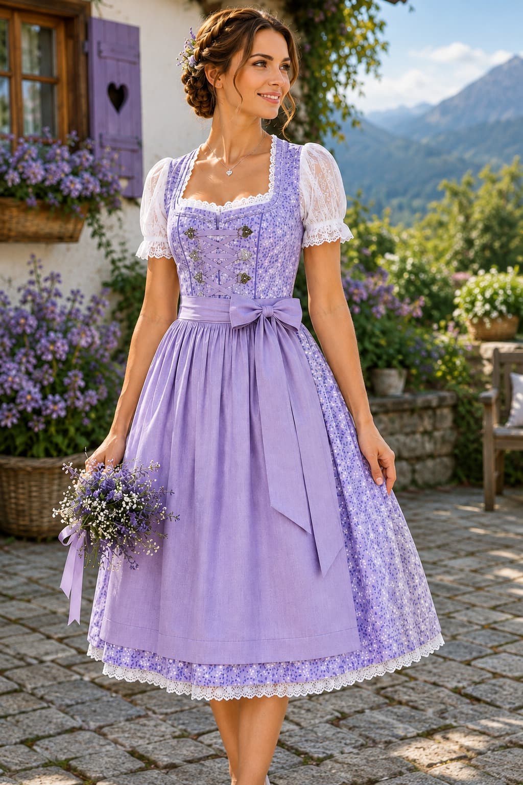 The Lavender Blossom Dirndl